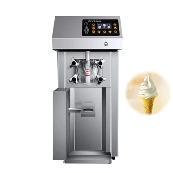Машина для производства мороженого с тремя вкусами Коммерческая машина для приготовления мягкого мороженого Электрический Настольный автомат по продаже йогуртов и сладких рожков