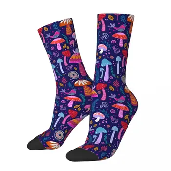 Ретро Волшебные мужские носки Гриб Унисекс Новинка С принтом Crazy Crew Носок Подарок