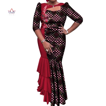 Женское Летнее Элегантное плиссированное платье с коротким рукавом Bazin rich Dashiki С Африканским принтом Sweet Wind Женская одежда WY3628