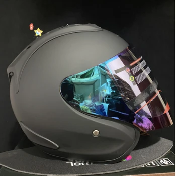 Защитный шлем для телохранителя с открытым лицом 3/4, чистый Белый, для гонок на мотоциклах, картинга, защитный шлем для езды на велосипеде, мотоциклетный шлем для езды на велосипеде