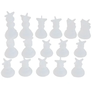 Шахматная форма для смолы Силиконовые шахматы Форма для смолы Шахматный кристалл Эпоксидные формы для литья под давлением для поделок своими руками Изготовление подарка на День рождения