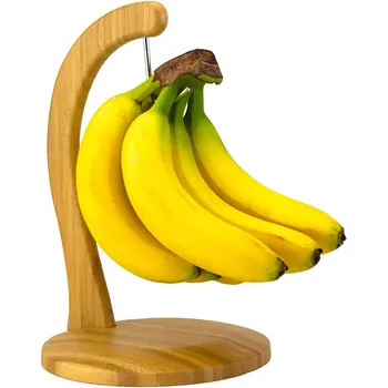 Бамбуковый держатель для фруктов и бананов Прочный держатель для бананов для кухонных столешниц Без беспорядка