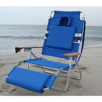 Уличное кресло Вы будете Загорать На солнце С этим роскошным мягким шезлонгом 3-N-1 из страуса Для отдыха на пляже, Дорожными креслами, креслом с откидной спинкой для кемпинга