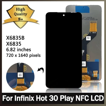 Оригинал Для Infinix Hot 30 Play NFC LCD X6835 X6835B Дисплей Сенсорный Экран Дигитайзер В Сборе Для Infinix Hot 30 Play Display