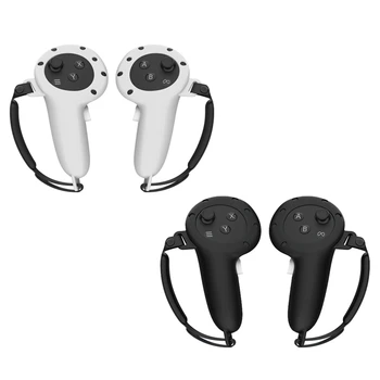 Для Oculus Quest 3 VR Защитный чехол для сенсорного контроллера VR, силиконовый с ремешком, ручка для захвата деталей VR