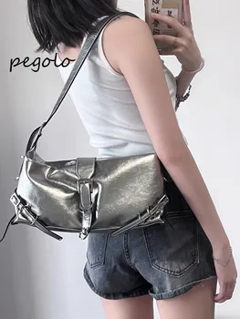 Французская нишевая сумка Pegolo для подмышек, летняя сумка для женщин, маленький мобильный телефон, маленькая сумка через плечо, маленькая сумка через плечо для женщин