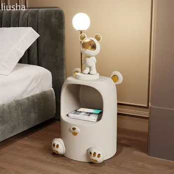 Жестокий медведь прикроватный столик напольные украшения спальня домашний простой современный детский прикроватный шкафчик для хранения полка
