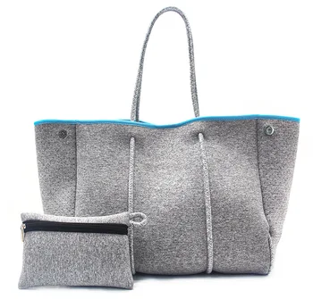 Новая женская сумка-тоут из неопрена, пляжная сумка, Женская сумка, Летняя Пляжная сумка большого размера, Водонепроницаемая дорожная сумка для отпуска