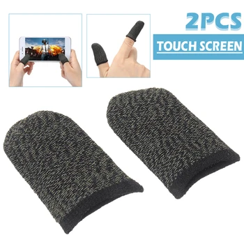 2 шт. Противоскользящий чехол для пальцев, игровой контроллер, портативный умный сенсорный экран, накладки для пальцев для универсального мобильного телефона