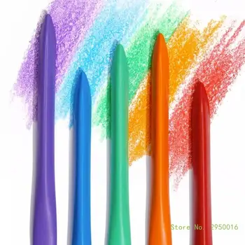 Моющиеся цветные карандаши для малышей, 12/24/36/48 цветов, Нетоксичные Цветные карандаши для рисования и поделок, Цветные Карандаши для детей