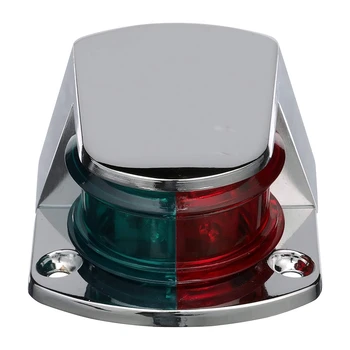 Светодиодный двухцветный носовой фонарь с красными и зелеными линзами, светодиодный навигационный фонарь для парусных моторных лодок для понтонов