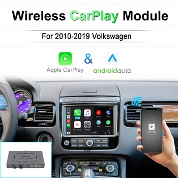Беспроводной Apple CarPlay для Volkswagen VW Polo Golf Touareg Tiguan Teramont Passat 2010-2019 Видеоинтерфейс Автоматического модуля Android
