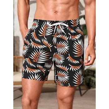 Летние мужские пляжные шорты, быстросохнущие плавательные штаны для серфинга с принтом Bañador Hombre, бермуды, шорты для плавания, купальник