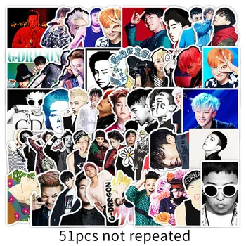 10/51 шт. Милые самодельные наклейки для скрапбукинга GD Superstar idol BIGBANG, декоративные наклейки, фотоальбомы 