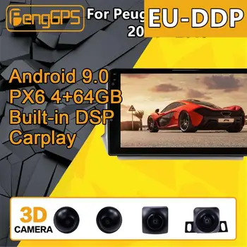 Для Peugeot 2008 208 2011 - 2019 Автомобильный мультимедийный плеер Стереоэкран Android PX6 Радио Аудио GPS Навигация головное устройство BT 3D 360 Камера