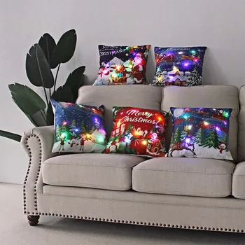 Рождественская наволочка, Рождественская Елка, льняная подушка, улучшающая декор гостиной, добавляющая праздничную атмосферу, домашний декор, художественная наволочка