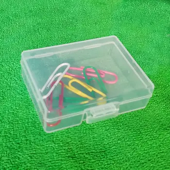 Мини-прозрачная пластиковая коробочка с крючком, ювелирные изделия, беруши, контейнер для хранения, Мини-коробка для хранения 55*43 * 16 мм F20173331