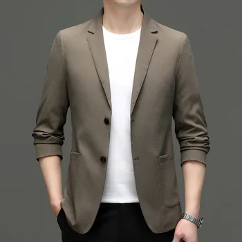 5725 -Мужской модный повседневный маленький костюм мужская корейская версия приталенного костюма 106 куртка однотонная куртка
