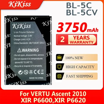 KiKiss 3750mAh BL-5CV BL-5C Сменный аккумулятор для VERTU Ascent 2010 / Фирменный Дизайн S / для Vertu X
