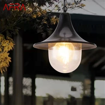 Уличный ретро-подвесной светильник AFRA Современная светодиодная лампа водонепроницаемая для украшения домашнего коридора