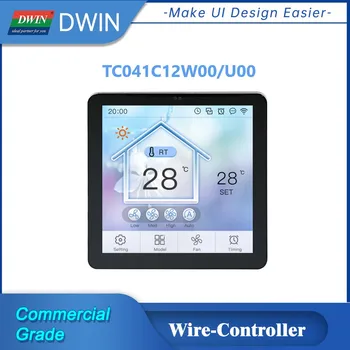 DWIN 4,1-дюймовая 720*720 Настенная IPS ЖК-панель с Сенсорным экраном IOT Smart Home Проводной Контроллер с RS485 TC041C12 U (W) 00