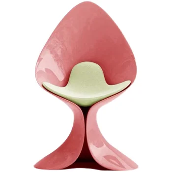 Дизайнерский Современный Минималистичный Стул из стекловолокна с персиковым сердечком, Креативный Стул в виде подковы, модель номера, Кресло на стойке регистрации в отеле