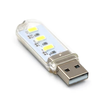 USB Светодиодная лампа 5 В Usb-лампа для зарядки мобильных устройств компьютера Лампа для чтения Мини-Книжные лампы Настольный Ночник в спальне Освещение