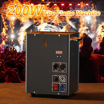 Проектор для распыления пламени мощностью 200 Вт Сценический проектор с эффектом огня DMX512 Flame DJ Сценический проектор Машинная вечеринка
