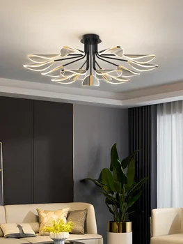 Современная минималистичная лампа в гостиной, Роскошная потолочная лампа, Скандинавский персонализированный Креативный свет в спальне, Ресторанные лампы