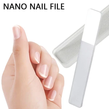 Пилочка для ногтей из хрусталя и нано-стекла 1шт, инструменты для полировки маникюрных пилочек