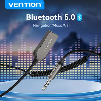 Vention Bluetooth Aux Адаптер Беспроводной автомобильный Bluetooth приемник с разъемом USB на 3,5 мм Аудио Музыка Микрофон Адаптер громкой связи для автомобильного динамика