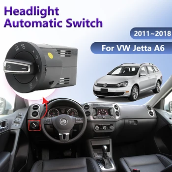 Автоматический выключатель автомобильных фар для Volkswagen VW Jetta A6 2011 ~ 2018 Замена датчика освещенности Авто Головной фонарь Детали интерьера Аксессуары