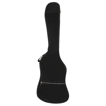 HK.LADE Черный Водонепроницаемый рюкзак для бас-гитары с двойными ремнями, концертная сумка, чехол для электрического баса, чехол для баса с губчатой подкладкой