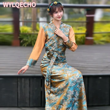 Китайское Тибетское Платье Женский Халат Весенняя Традиция Новый