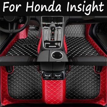 Автомобильные Коврики Для Honda Insight ZE2 ZE3 2010 ~ 2014 Автоматические Накладки Для Ног Коврик Роскошный Кожаный Ковер Rugs Детали Интерьера Автомобильные Аксессуары