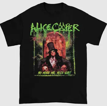 Новая черная футболка Alice Cooper No More Mr. Nice Guy