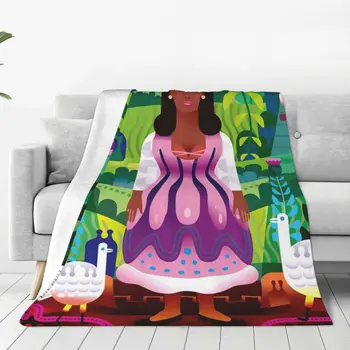 Малинче Мать Современной Мексики Одеяло, Покрывало на кровать, чехол для дивана для девочек, сохраняющий тепло
