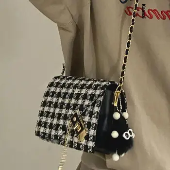 Модная простая сумка через плечо для женщин 2023, новые роскошные Высококачественные сумки через плечо с цепочкой, универсальная Летняя дамская сумочка Ins  