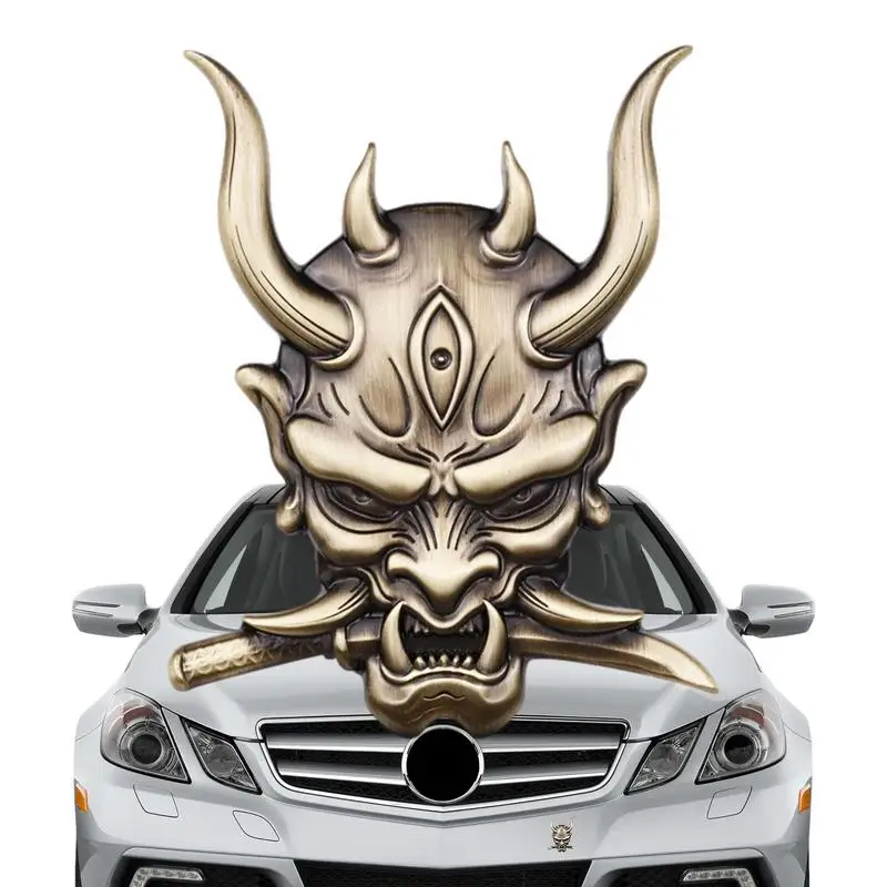 Логотипы крутых автомобилей Skull Warrior Наклейка на автомобиль Cool Skull Warrior Износостойкая Наклейка на автомобиль Антикоррозийная для грузовиков легковых пикапов транспортных средств